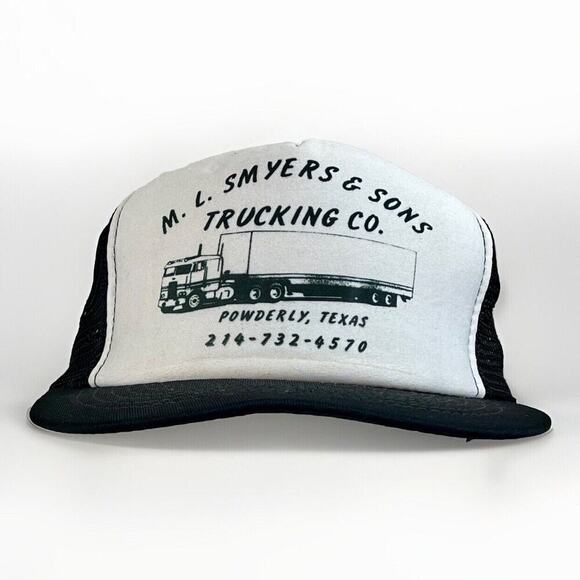 Calhead Other - VTG Snapback Trucker Hat M L Smylers & Sons Trucking Company Powderly, Texas Cap